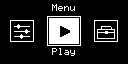 Moji firmware render showing the main menu.